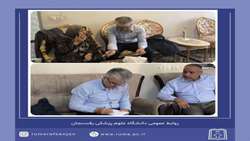 دیدار رئیس سازمان نظام پزشکی شهرستان رفسنجان با خانواده های شهدا